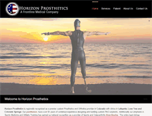 Tablet Screenshot of horizonprosthetics.com